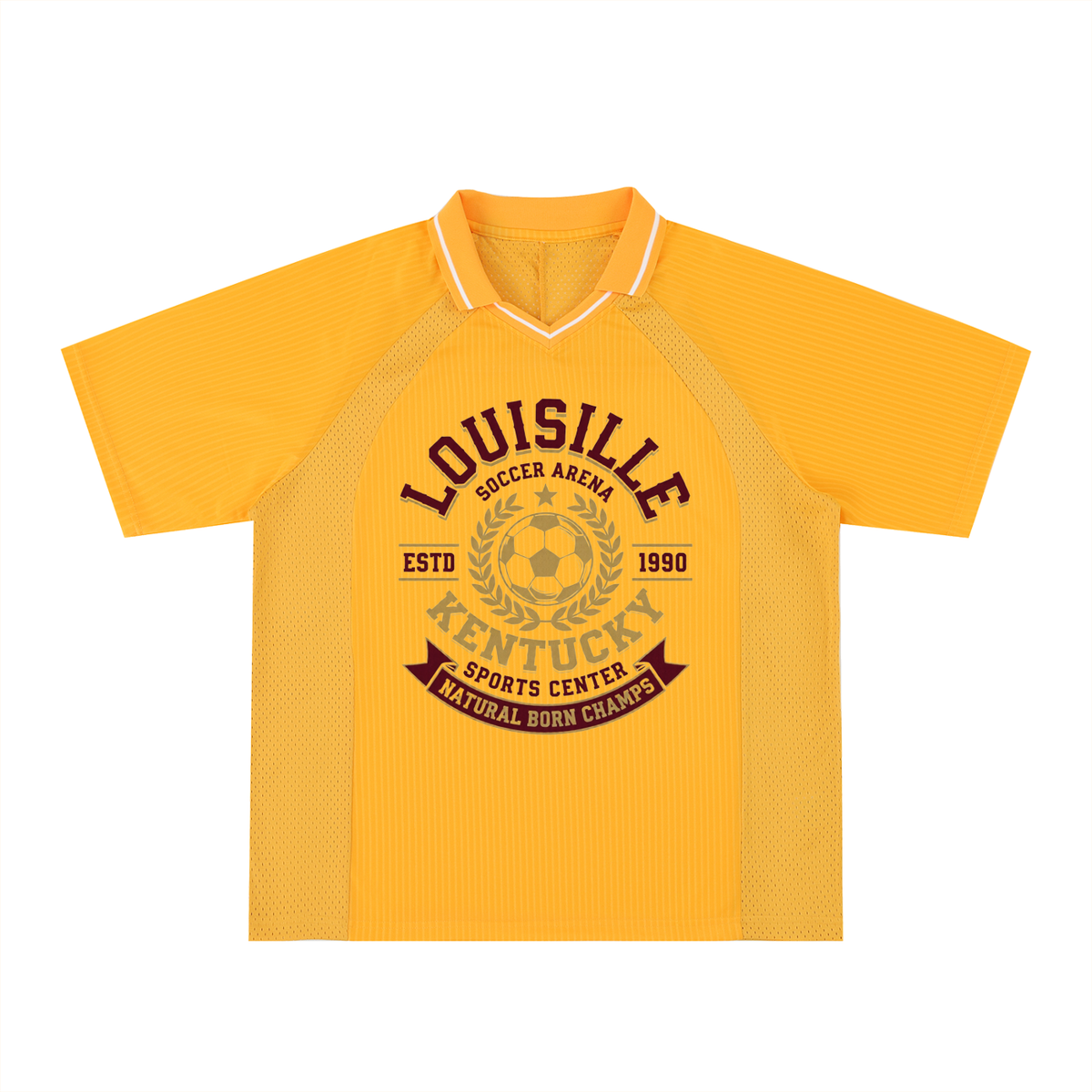 Striped V-Neck Soccer Jersey