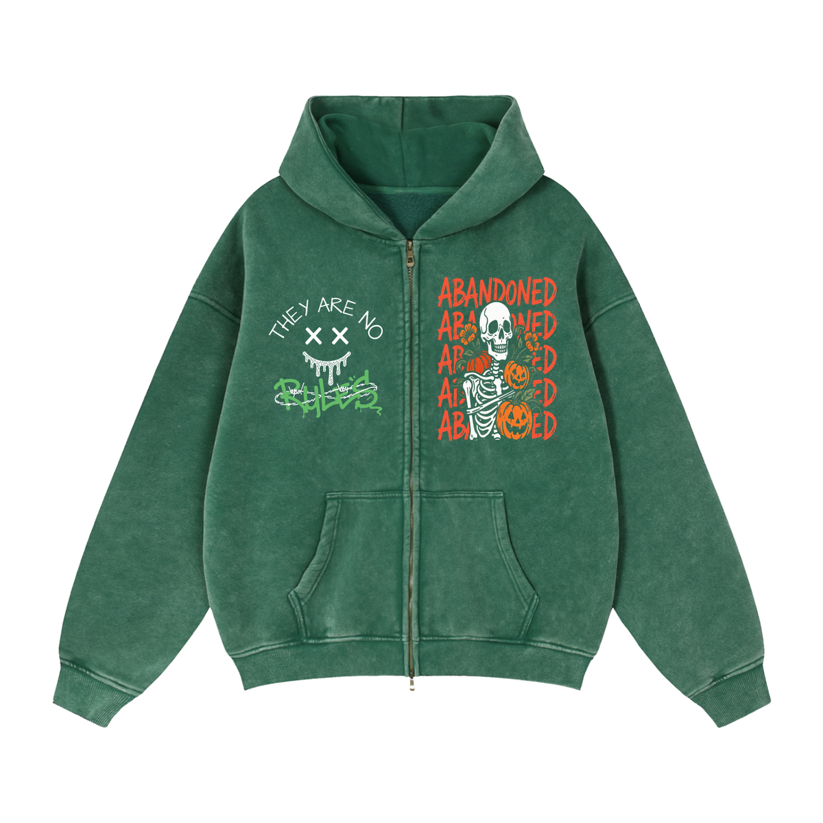 Zip-Through Boxy Fleece Hoodie