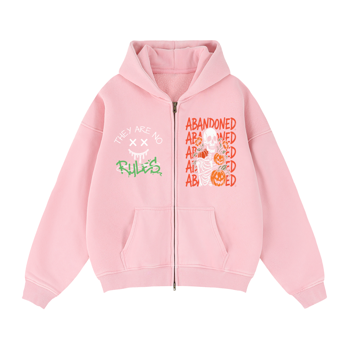 Zip-Through Boxy Fleece Hoodie