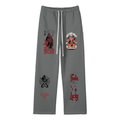 Unisex Solid Color Fleece Straight Leg Pants